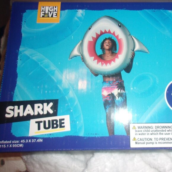 High Five Shark Tube Pool inner tube New in box - Picture 3 of 3